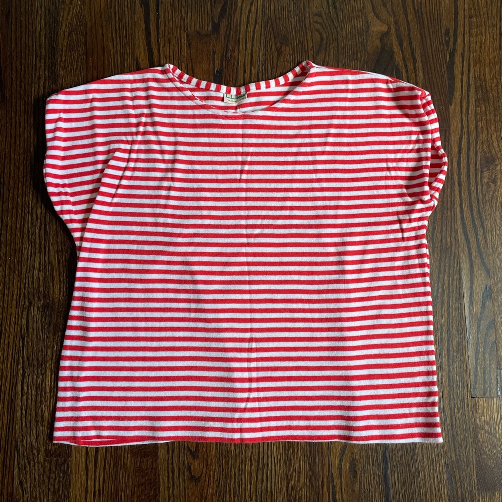 vintage ll bean striped shirt